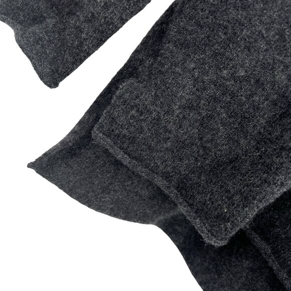 KIER + J Grey 100% Cashmere Colorblock Sweater Medium New - Picture 3 of 6